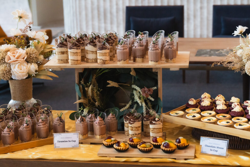 dessert table