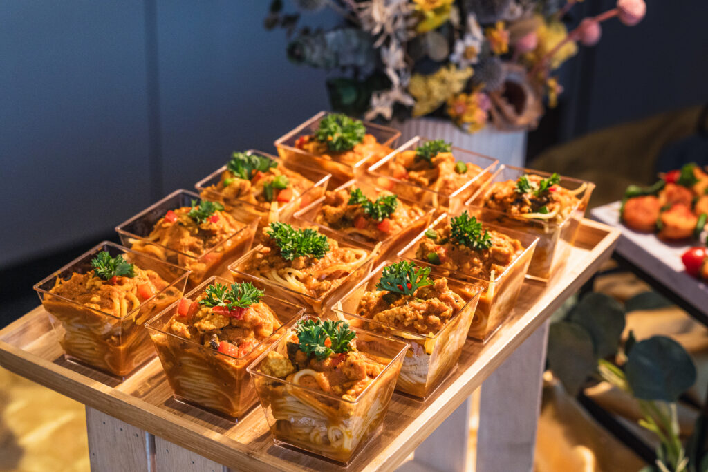 Gourmet canapés and bite-sized delights