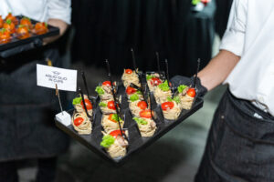 Aglio Olio in Cups served for walk around canape catering