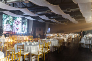 Elegant wedding setup for a mixed race chinese indian coupleÂ