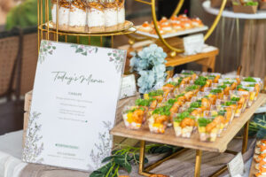 Wedding food catering buffet menu by idocatering
