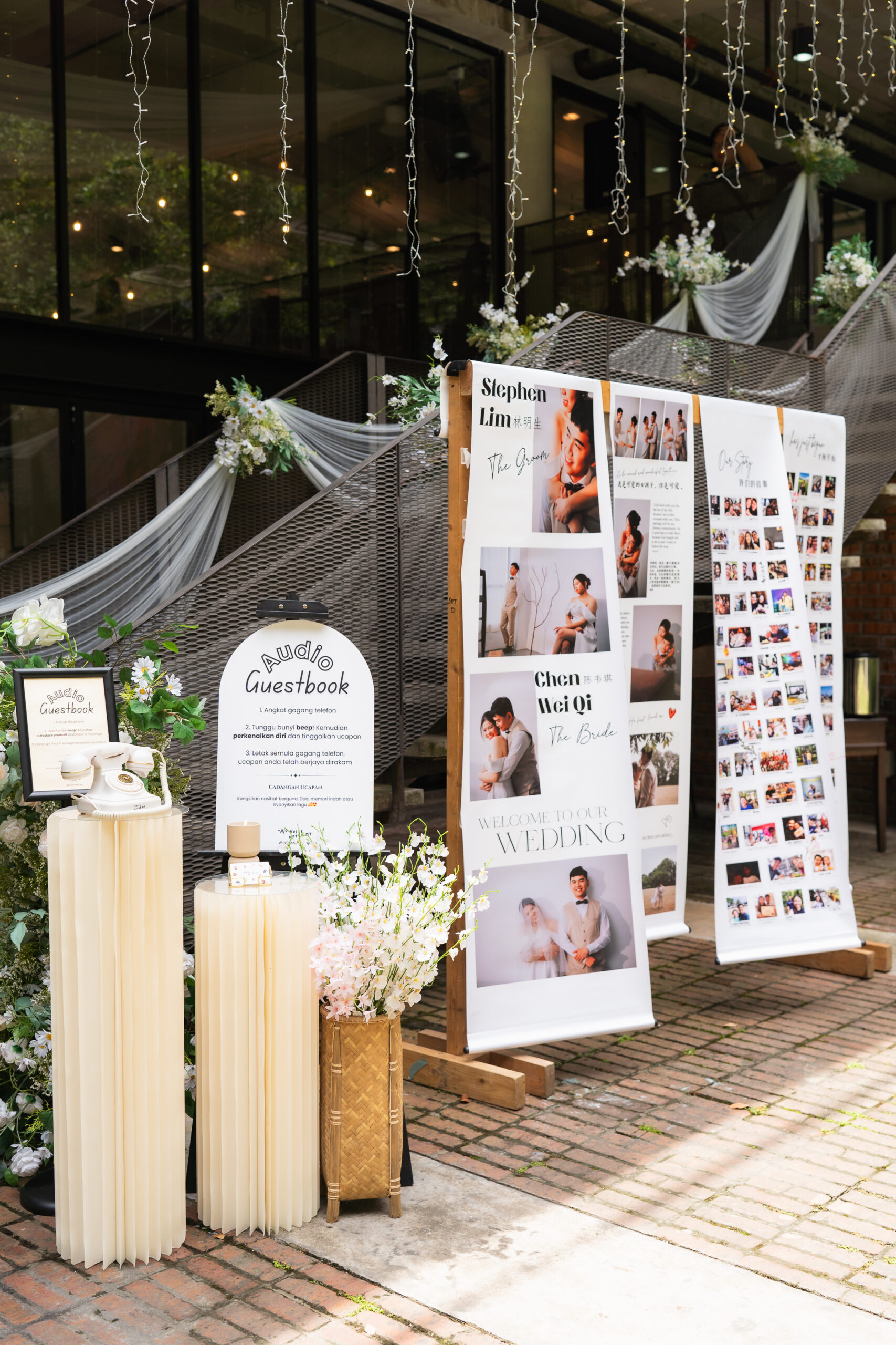 Glassbox cyberjaya wedding decoration wall by idocatering